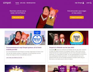 2020 Simpel website | Enrise bouwt voor Simpel.nl ‘Beste website van het jaar’ De site van Simpel.nl is door een half miljoen consumenten verkozen tot ‘Website van het Jaar 2020’. De website is gebouwd door het Amersfoortse bedrijf Enrise en is de overall winnaar van de 20e editie van deze verkiezing.