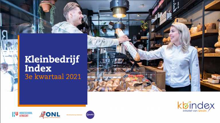 Ondernemersloon en weerstandsvermogen te laag ondanks goed derde kwartaal Qredits kleinbedrijfindex q3 2021 | Qua kwartaalcijfers herpakt het Kleinbedrijf zich in het derde kwartaal van 2021. Maar wie goed kijkt naar de balans, ziet een somberder beeld. Het veelal (te) lage ondernemersloon en de negatieve buffers laten een zorgelijke situatie voor de kleine ondernemer zien. Dit blijkt uit het vierde onderzoek van de Kleinbedrijf Index (KB-Index), waaraan meer dan 1.000 ondernemers deelnamen.
