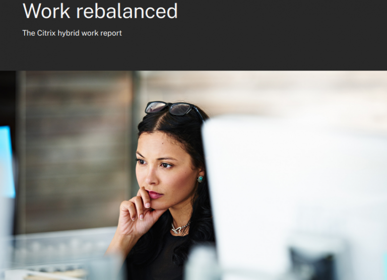 Onderzoek van Citrix toont aan dat hybride werken werkt 2022 06 08 work rebalanced citrix - Of bedrijven het leuk vinden of niet, werknemers houden van hybride werken. En hybride werken werkt. Work Rebalanced, het nieuwste onderzoek van Citrix Systems, Inc. (NASDAQ:CTXS), toont aan dat hybride medewerkers – die gedeeltelijk op kantoor en gedeeltelijk op afstand werken – productiever en meer betrokken zijn dan medewerkers die volledig op kantoor of volledig op afstand werken.