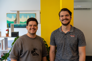 nieuwe werknemers Vincent en Yaseen